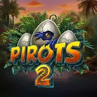 Official Slots logo: Pirots 2 by ELK Studios at CasinOK